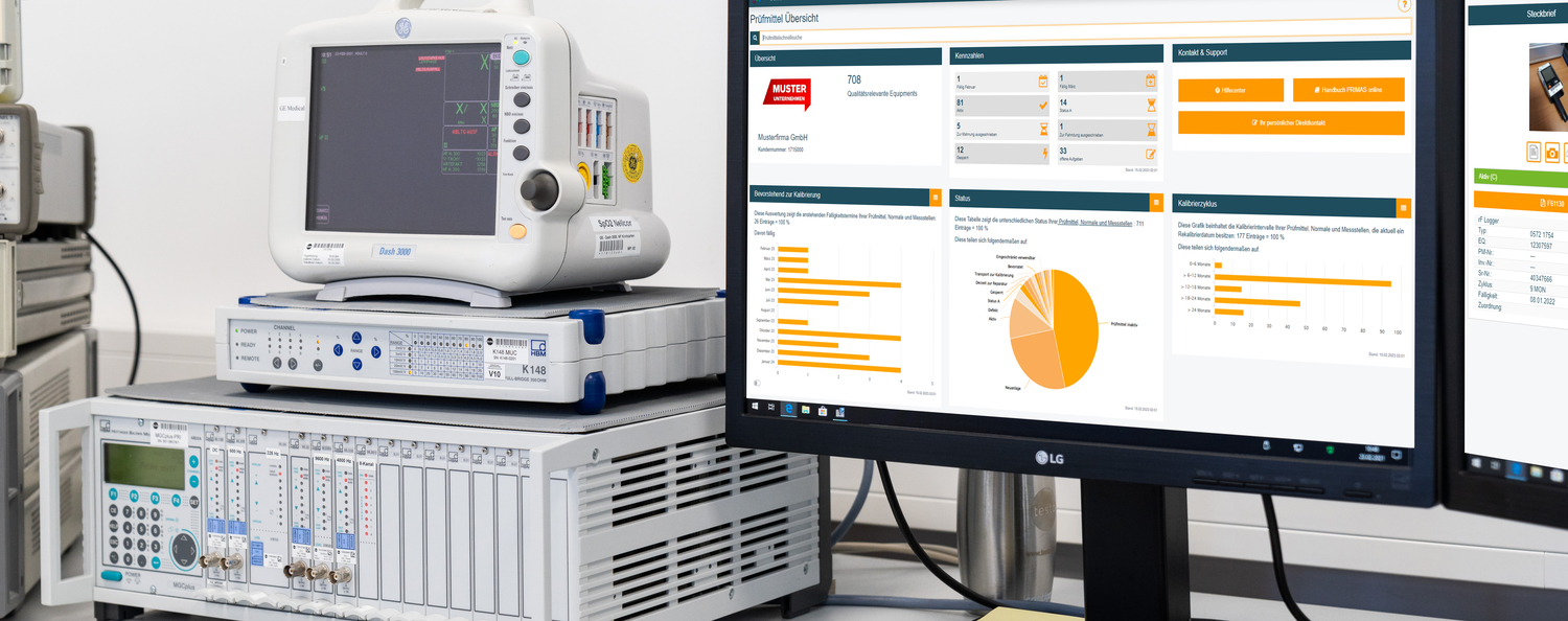 Création d'équipements de test avec le système de gestion des équipements de test PRIMAS online