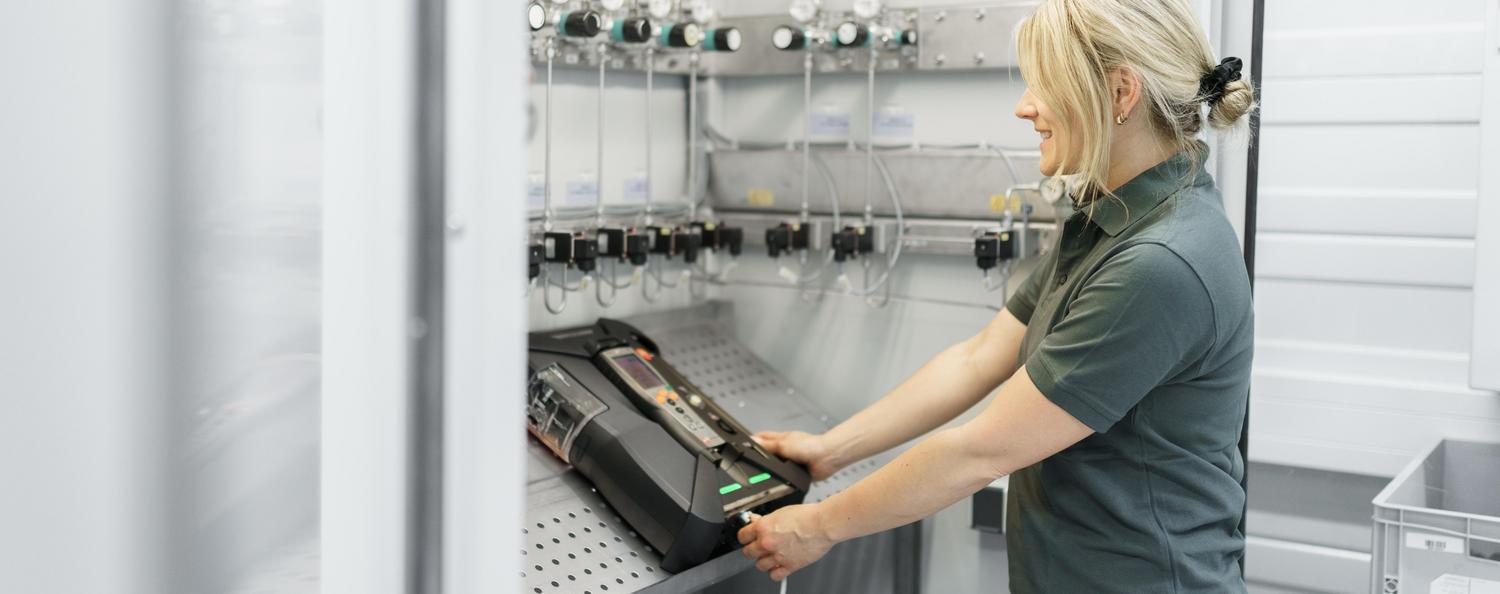 Analyse des gaz dans le laboratoire d'analyse