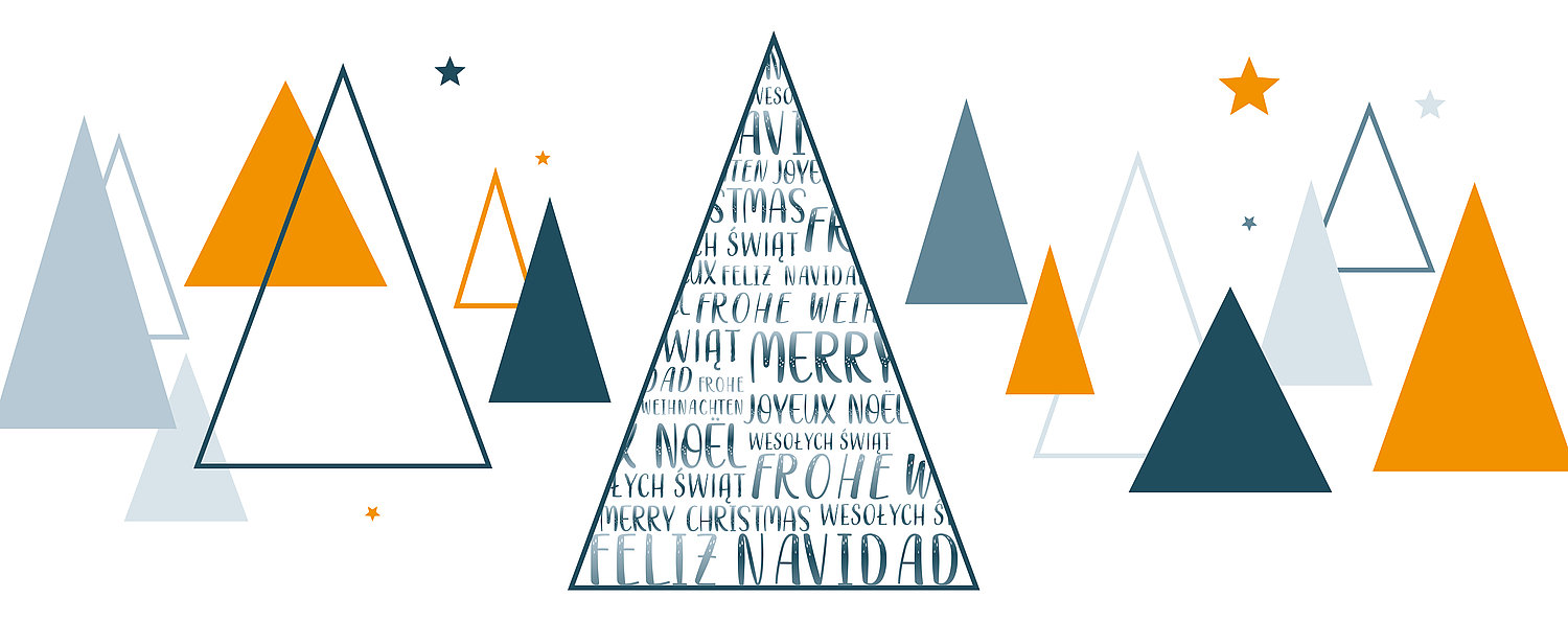 Árboles de Navidad ilustrados gráficamente